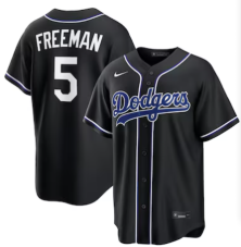 WOMEN Los Angeles Dodgers #5 Freeman black Game 2026 Nike MLB Jersey 04192102->women mlb jersey->Women Jersey